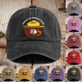 thumbnail image 3 of FUZHIQ Vintage Washed Baseball Cap Animal Embroidered Adjustable Dad Hat Casual Outdoor Daily Wear, 3 of 4