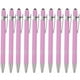 thumbnail image 2 of Bolígrafo de aluminio con adhesivo de clic - 10 piezas de 10 ml con lápiz táctil con punta blanda para teléfonos y tabletas, bolígrafo de escritura corporal metálico de punta fina de 0,5 mm, 2 of 4