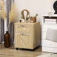 thumbnail image 2 of Vinsetto 2 Drawer File Cabinet with Hanging Bars for Letter A4 Size Natural, 2 of 10