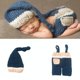 thumbnail image 5 of Ropa de punto para bebés Disfraz de bebé creativo Ropa de recién nacido de dibujos animados Accesorios de fotografía Accesorios de fotografía para bebés con sombrero (0-3 meses), 5 of 5
