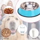 thumbnail image 4 of Cuencos de acero inoxidable para perros, comida y agua, antideslizantes, apilables, para cachorros (paquete de 2), 4 of 5