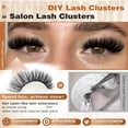 thumbnail image 2 of SENLINK 2027 NEW Fluffy Thick Lash Clusters DIY Eyelash Extension 10-18MIX D Curl Lash Clusters 100D Wispy Individual Eyelash Extensions Clusters Lashes DIY Fluffy Lash for Beginners by SENLINK, 2 of 8