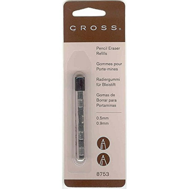 4 PK Cross Pencil Eraser Refills, Five .5mm .9mm Pencil Erasers Per