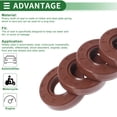 thumbnail image 4 of Unique Bargains Universal Oil Seal TC Double Lip w Steel Spring Seal Ring Rotary Shaft Seal 22x45x10mm High Pressure FKM Rubber Brown 5 Pcs, 4 of 7