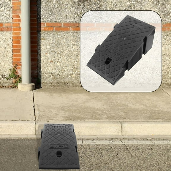 KAKOWELY 1Set Stable Base Structure Rubber Small Outdoor Ramp for Car Ramps 44.0x24.0x19.0in