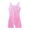 Shiny Pink, variant on Leotards for Girls Gymnastics with Shorts Color Gradient Shiny Diamond Kids Biketard