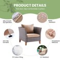 thumbnail image 3 of STARY Outdoor Wicker conversation sets, 4 Pieces Patio Furniture Sofa Set with Coffee Table, All Weather for Garden, Backyard, Balcony, 3 of 7