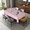thumbnail image 2 of Rectangle Table Cloth for Dinning Tables, Kitchen,, 100% Cotton Table Top Covers, 400 TC Dust Proof Linen Covers for Tables, Pack of 15 Piece - Pink Solid, 60 x 84 Inch., 2 of 5