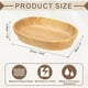 thumbnail image 2 of Bandeja de Servir de Bambú Uxcell, Bandejas de Madera en Forma de Barco de 10.6 x 7 Pulgadas, Platos de Servicio Portátiles para Comida, Frutas, Aperitivos, Pan, Vanity, Bodas, Picnics, Caqui, 2 of 7