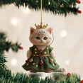 thumbnail image 4 of Hangs2 2D Acrylic Cat Themed Rearview Ornament And Keychain For Indoor And Holiday Use, 4 of 5