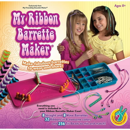 Edition Salmon - My Ribbon Barrette Maker Kit-Special Edition - Pink, Orange & Blue