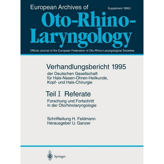 Teil I: Referate: Forschung Und Fortschritt in Der Otorhinolaryngologie, (Paperback)