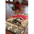 thumbnail image 6 of Furnish My Place Wildlife Lodge Rug – 5ft. x 8ft., Multicolor Cabin Rug with Bear Print, Geometric Design, Jute Backing. Countryside Interior Decoration, 6 of 9