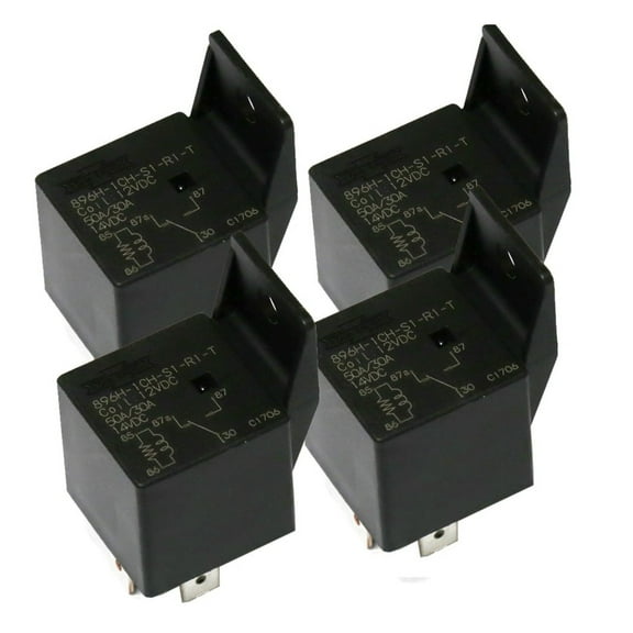 (4X) Song Chuan 896H-1CH-S1-R1-T Automotive 12VDC Relays SPNO 50A 12VDC (