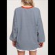 thumbnail image 5 of Camiseta de Larga Extragrande para Mujer, Túnica A Rayas con Bloques de Color, Sudadera Holgada de Otoño con Cuello Redondo Naranja y Rojo XL, 5 of 8