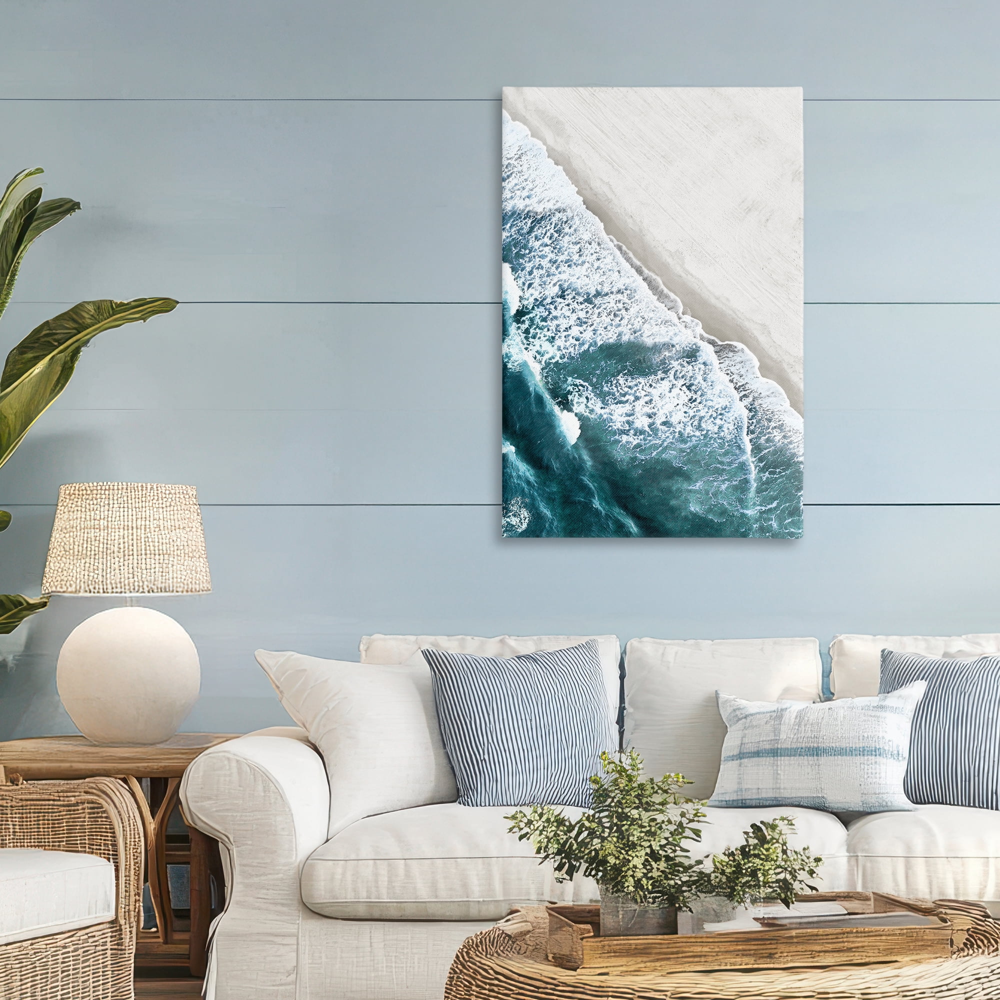 Stupell Industries Corolla Beach Breezy Shoreline Canvas Wall Art, design by Natalie Carpentieri