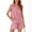 Pink, variant on LYMAYTER Womens V-Neck Sweatshirt Outfits Summer Solid Color Sleeveless Tops Jogging Sweat Shorts Sets S-2XL
