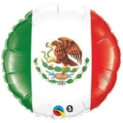 Mexico Flag Balloon Pack of 6 balloons size 18 inch mylar Bandera Mexicana