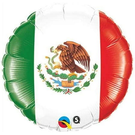 Mexico Flag Balloon Pack of 6 balloons size 18 inch mylar Bandera Mexicana