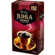 Paulig Juhla Mokka - Dark Roast - Fine Grind - Filter Blend Ground Coffee - Bag 500g (Finland) (8 Bags (Save 30%))