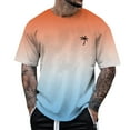 thumbnail image 1 of Men's All-Over Print Short Sleeve T-Shirt Fashion Floral Round Neck Casual Top for Spring Summer, 1 of 4