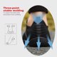 thumbnail image 5 of Zapatillas de deporte anchas de malla para correr, transpirables para entrenar (Negro 42)., 5 of 9