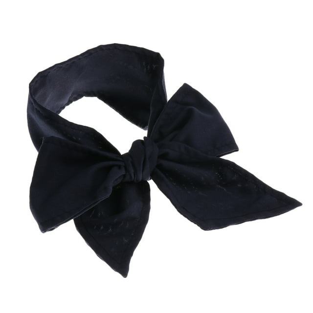 Adorable diadema grande para recién nacidos, con lazo para el cabello, tal como se describe. Color oscuro. Azul oscuro