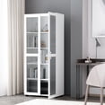 thumbnail image 3 of Office Storage Cabinets with Doors and Shelves in White 72.3“, 3 of 7