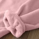 thumbnail image 4 of Conjunto de pijama de manga larga para mujer, holgado, de color liso, grueso y cálido, de terciopelo, para invierno, con pantalones de poliéster., 4 of 4