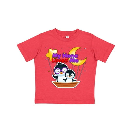 

Inktastic My Nana Loves Me Penguin Gift Toddler Boy or Toddler Girl T-Shirt