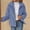 Light Blue, variant on Women's Solid Color Autumn And Winter Warm Zipper Pocket Long Sleeved Lapel Jacket Light Weight Jacket for Women Women Big Light Weight Womens Jacket Zip up Jacket Women Leopard Trim Anorak Jacket