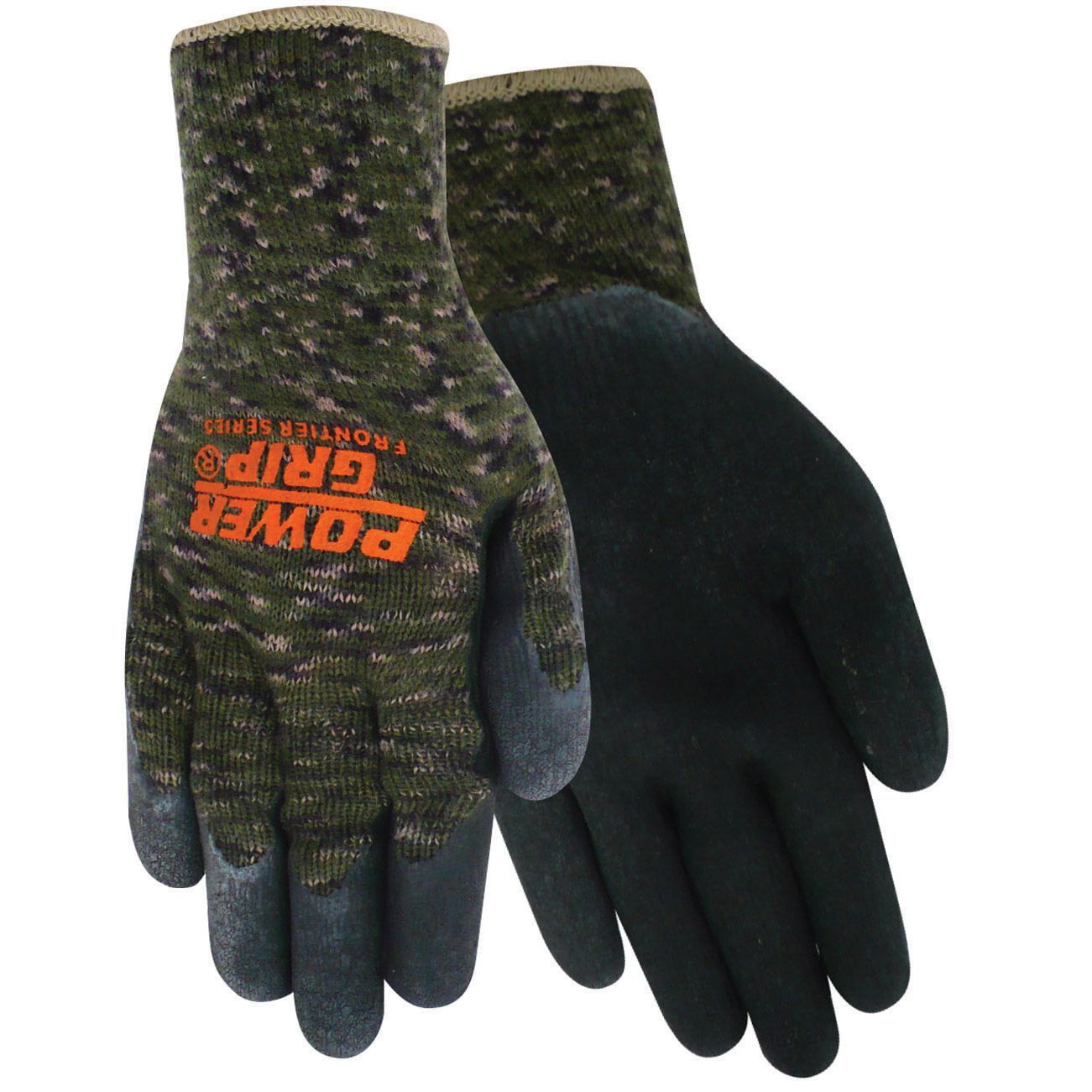 Red Steer Camouflage Camo Power Grip Hunting Fishing Gloves Mens Large 