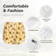 thumbnail image 4 of Balery Coffee Plaid Sunflower Pantalones cortos deportivos para mujer con forro y dos bolsillos, elásticos, para entrenamiento, gimnasio, yoga-Small, 4 of 7