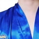 thumbnail image 4 of Chinese Style Men s Satin Bath Robe Dragon Design Silk Pajamas Sleepwear M 2XL Navy Blue/Red/White/Black/Blue, 4 of 5