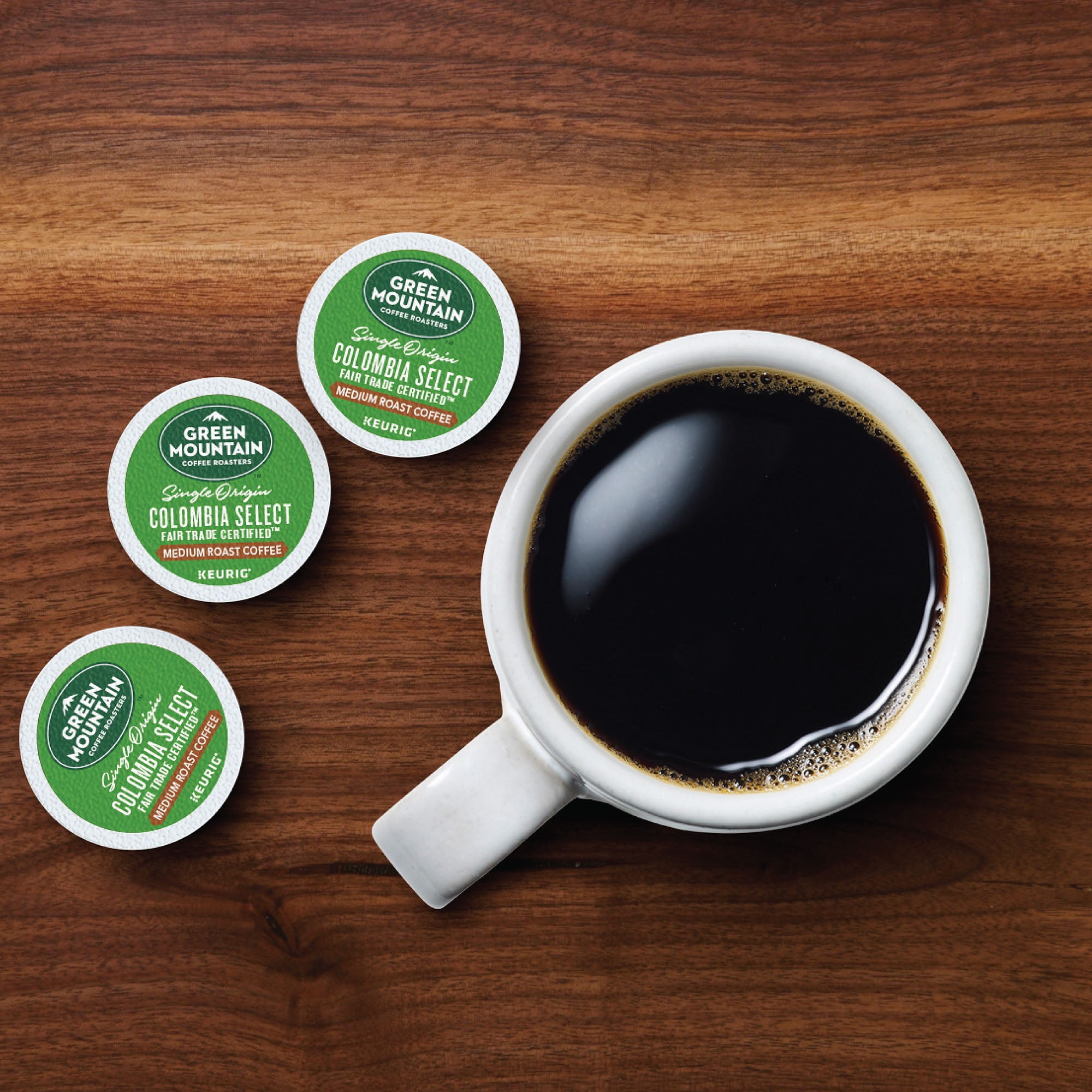 Green Mountain Coffee Colombian Fair Trade Select, Keurig K-Cup Pods, Medium Roast, 18 Count