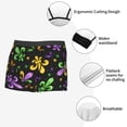 thumbnail image 3 of Pofeuu Mardi Gras Carnival4 Print Men’s Boxer Briefs, Moisture-Wicking Underwear, Regular,Trunk-Medium, 3 of 5