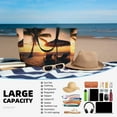 thumbnail image 5 of Balery Hawaiian Sunset Beach Beach Travel Bag - Water-Resistant, Large Capacity Lightweight Tote with 7 Pockets for Women and Men - Perfect for Beach, Pool, Gym, and Travel, 5 of 7