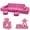 pink, variant on JUIKURY 22Pcs Grey Modular Foam Sectional Couch, Convertible Multi‑Configuration Floor Sofa
