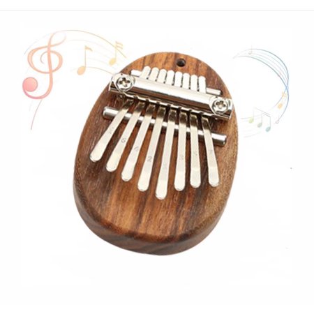 8 Key Mini Kalimba High Quality Exquisite Finger Thumb Piano Marimba Musical Good Accessory Pendant Gift Oval