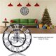 thumbnail image 4 of Reloj de pared Rústico 3D NikouMX decoración vintage de Madera 80 cm plata, 4 of 8