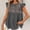 Gray, variant on Women's Embroidery Peasant Blouse Ruffle Sleeve Babydoll Top Boho Casual Summer Loose Tunic Fiesta Mexican Style