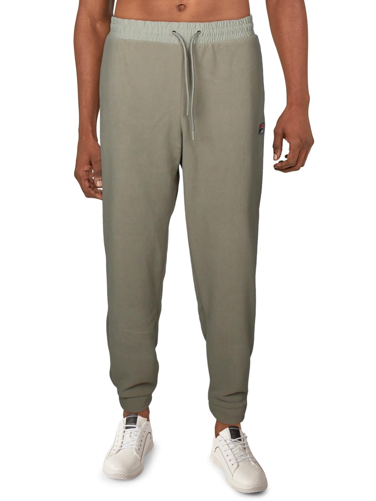 fila men's sweatpants with drawstring waist