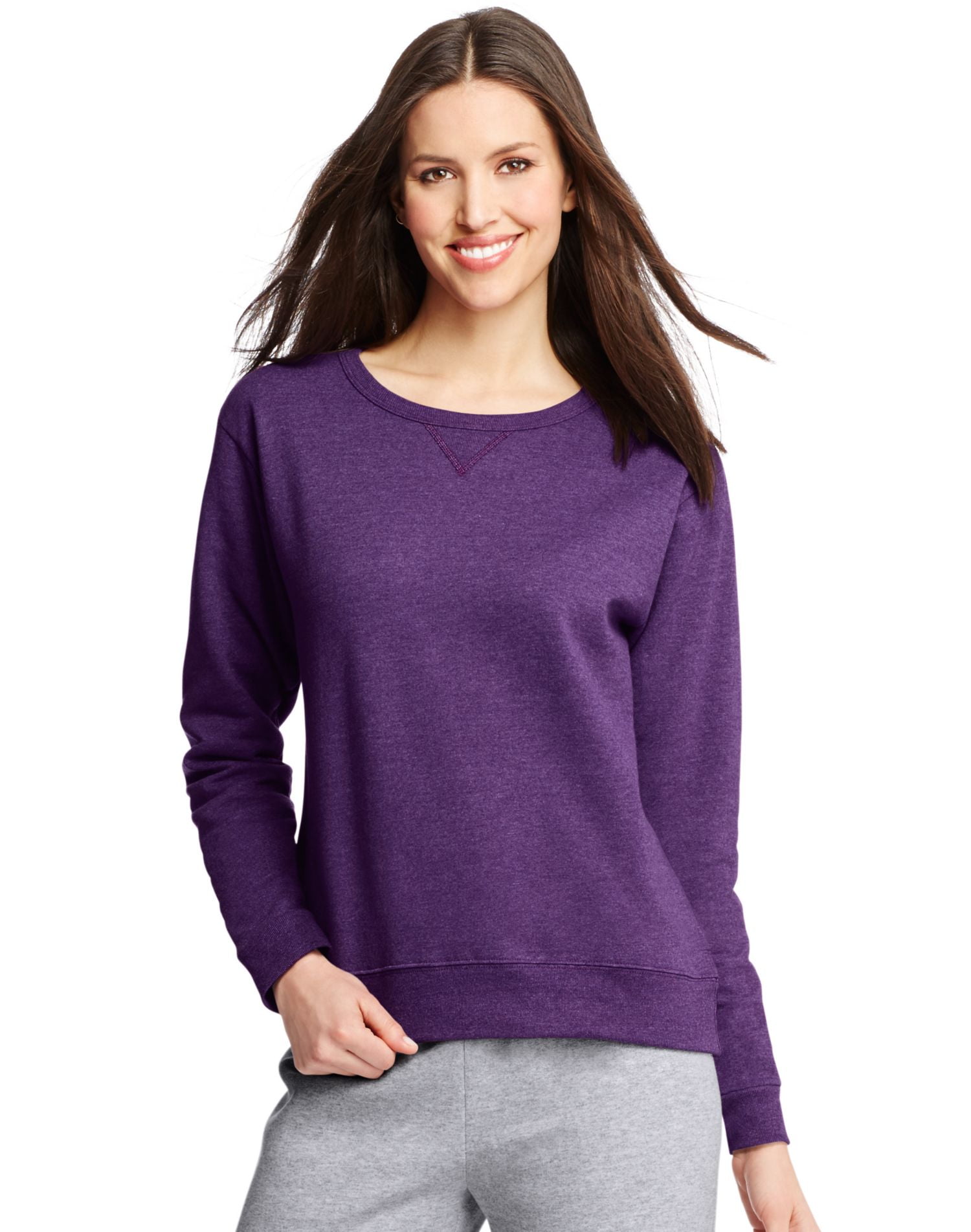 hanes comfortsoft ecosmart women's crewneck sweatshirt