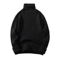 thumbnail image 2 of Aayomet Long Cardigans For Men Boat Neck Batwing Sleeves Dolman Knitted Sweaters and Pullovers Tops for Men,Black 3XL, 2 of 5