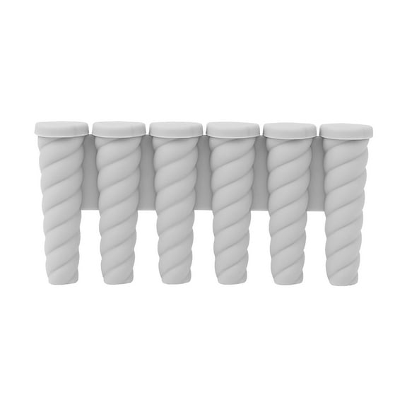 JVBTVB Silicone Ice Tray for Cocktails - 6 Long Stick Ice Molds with Leakproof Lid, Food Grade Flexible Ice Tray for Whiskey and Summer Drinks