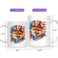 thumbnail image 4 of Patriotic Pomeranian Celebrates 4th of July Mug Pom Dog Lover Gifts Coffee Tea Cup - 02009, 4 of 4