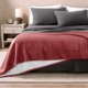 thumbnail image 2 of Manta de Cama de Felpa Sherpa Bare Home matrimonial/queen Palo de rosa, 2 of 6