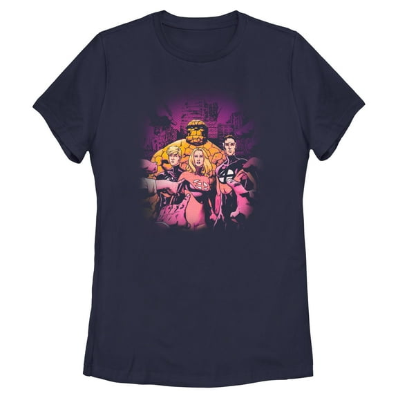 Womens Marvel: Fantastic Four Halftone Squad T Shirt