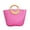 Hot Pink, variant on Brown Straw Woven Large Tote Bag With Rattan Handle Summer Beach Bag For Women Travel Vacation