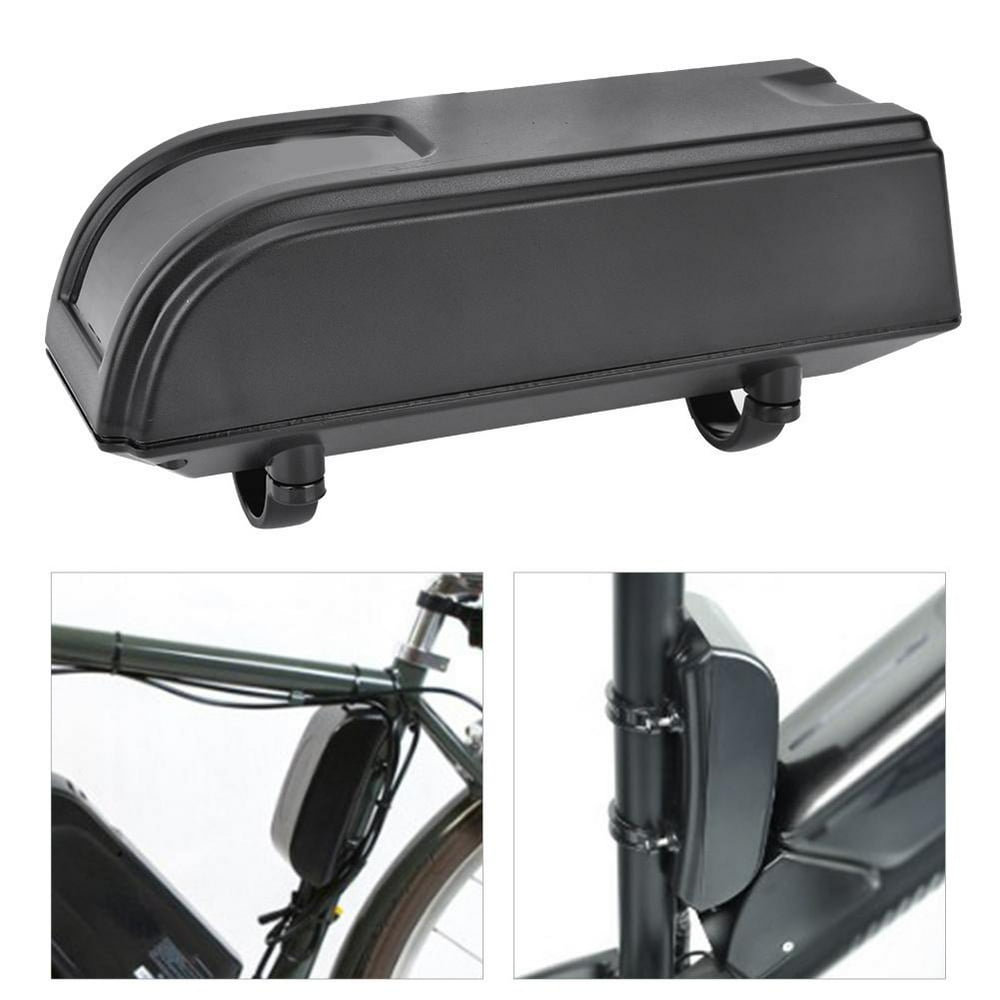 Tebru Electric Bicycle Bag,Plastic Black Bike Electric Bicycles